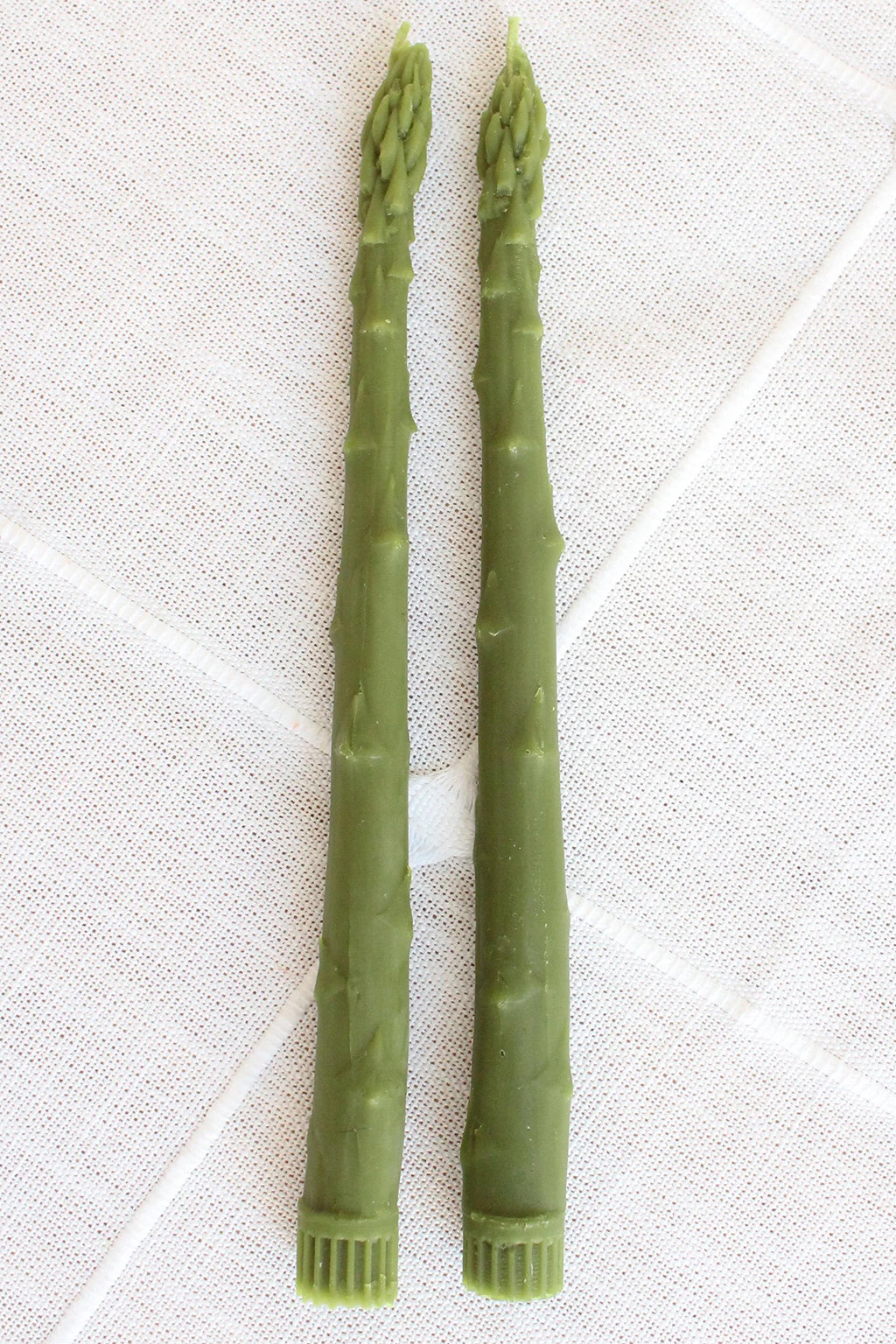 ASPARAGUS TAPER CANDLES - SET OF 2