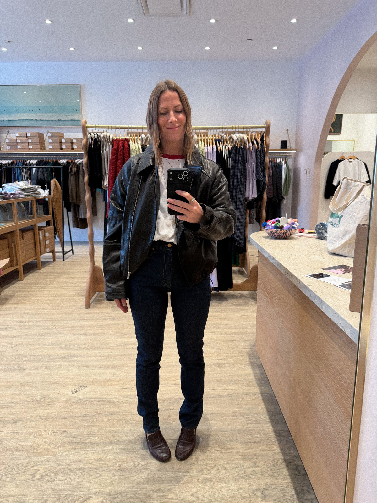THE CROP CLOUD LEATHER JACKET