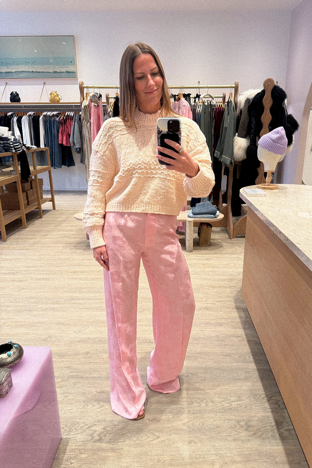 JACQUARD BOUQUET TROUSER