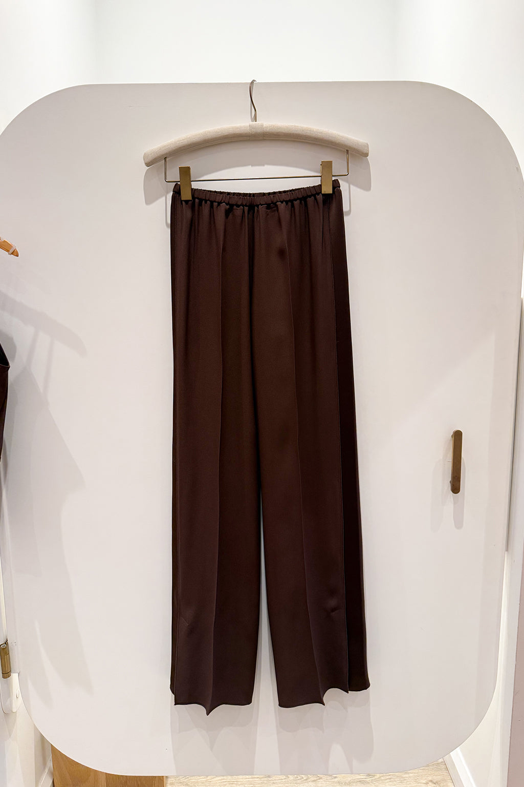 ENVERS MATTE SATIN TROUSERS