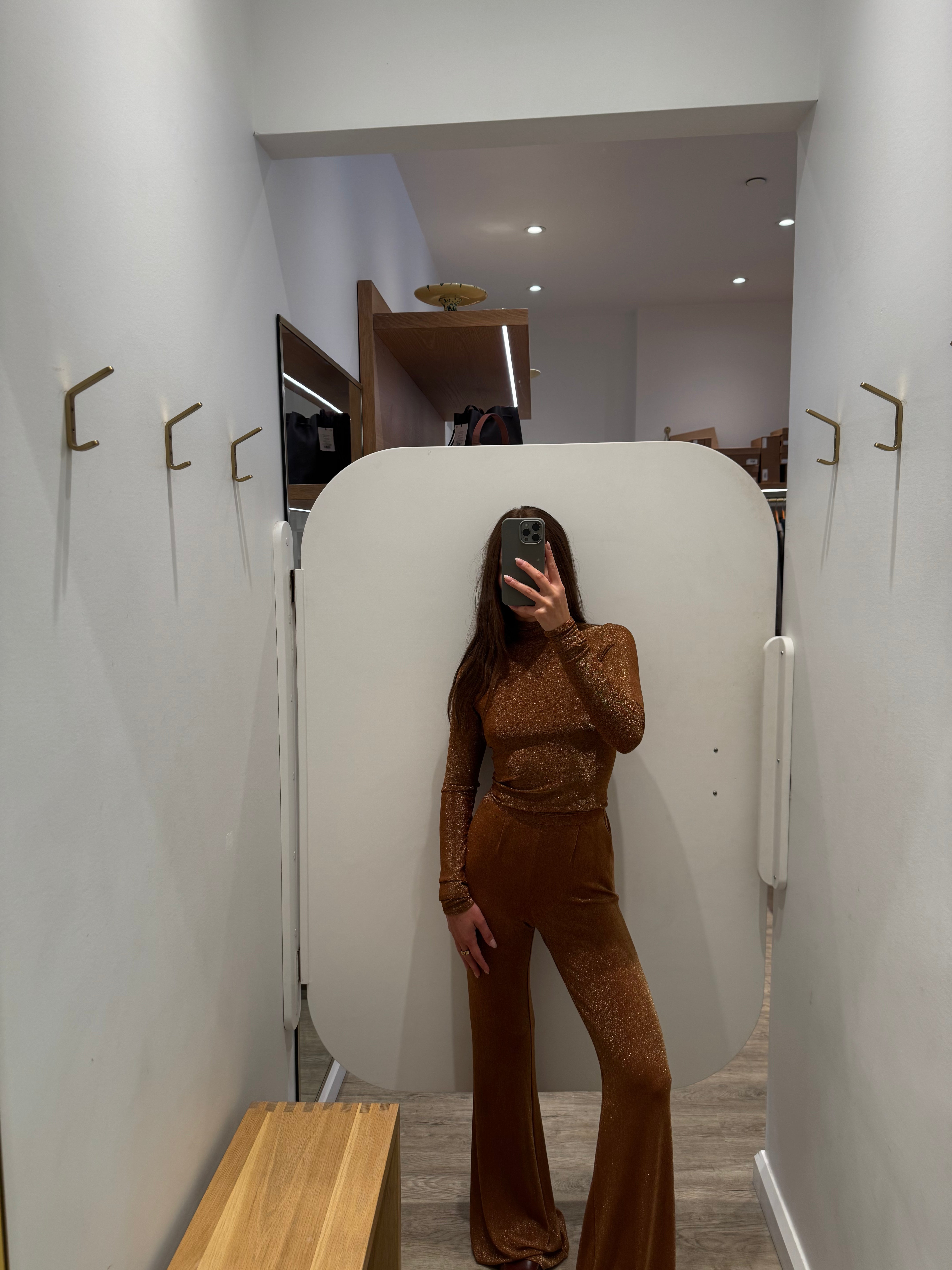 LUREX JERSEY PANTS