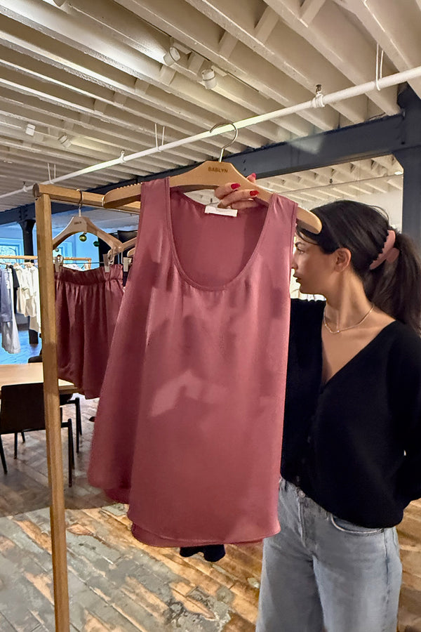 CLAUDIA SILK TANK