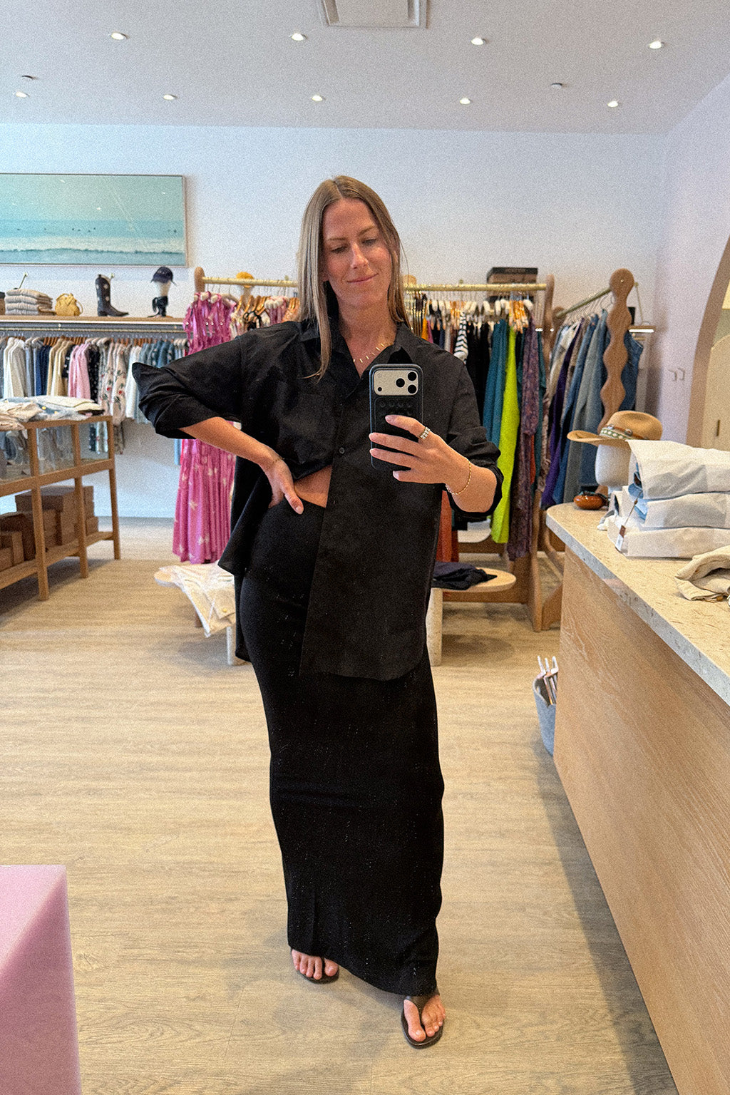 EMMA MATTE JERSEY SKIRT