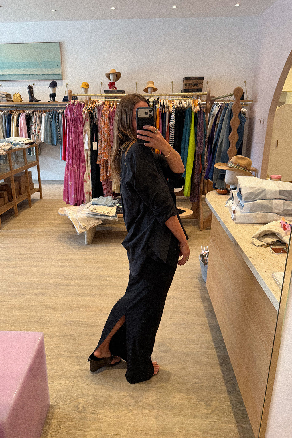 EMMA MATTE JERSEY SKIRT