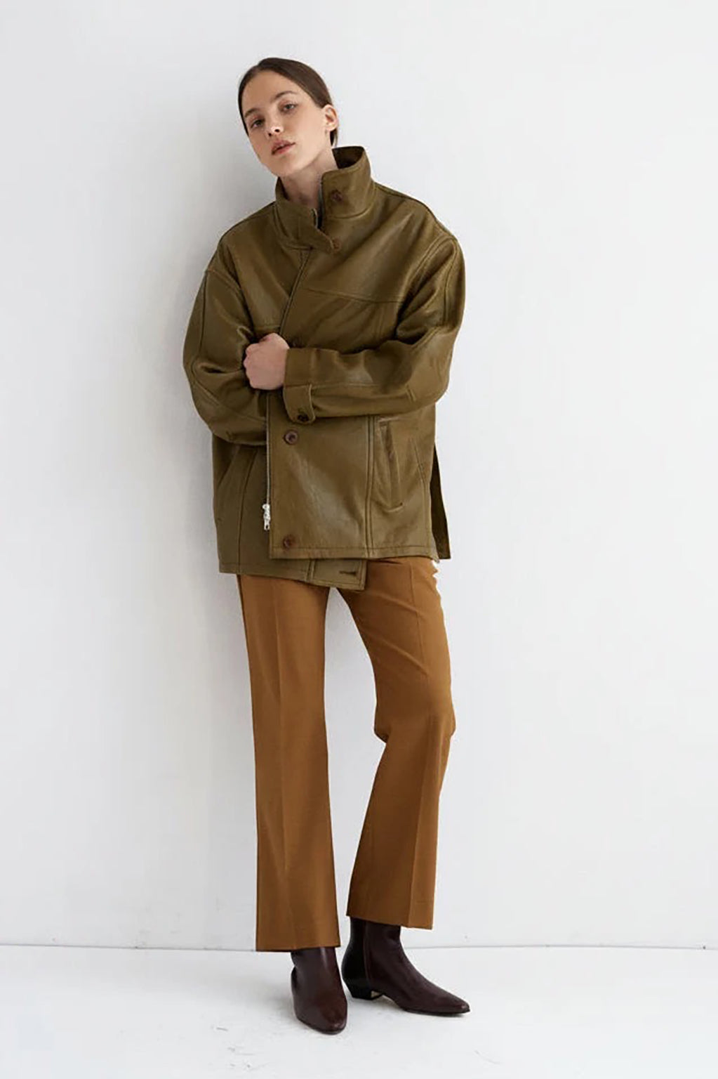THE MINIMAL ANORAK LEATHER JACKET *pre-order*