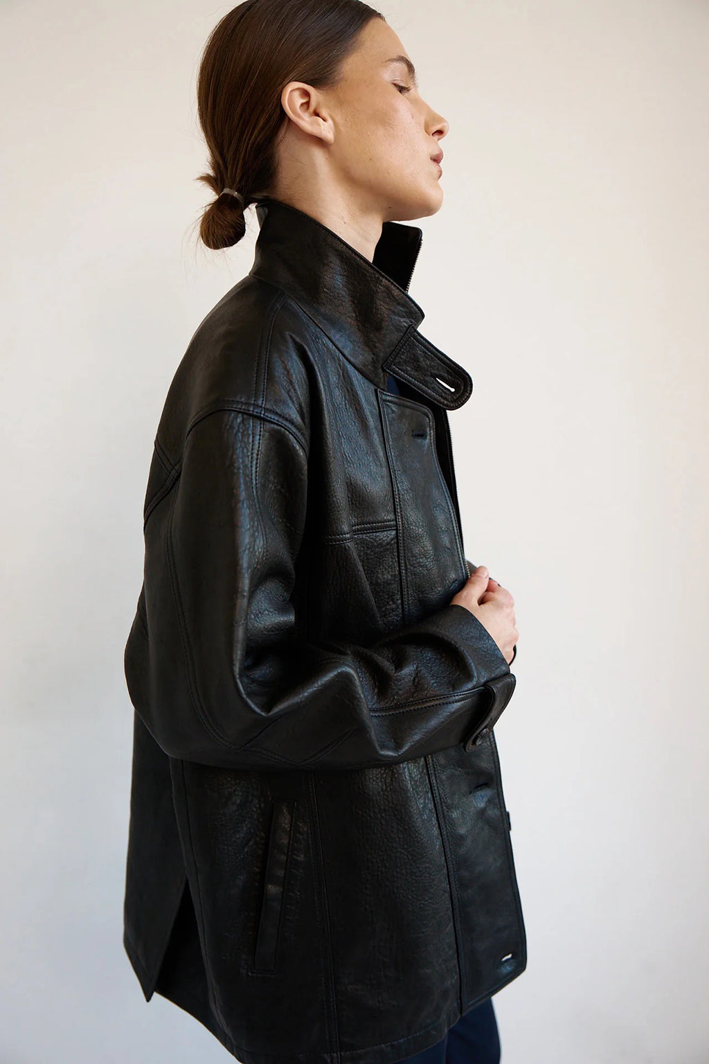 THE MINIMAL ANORAK LEATHER JACKET *pre-order*
