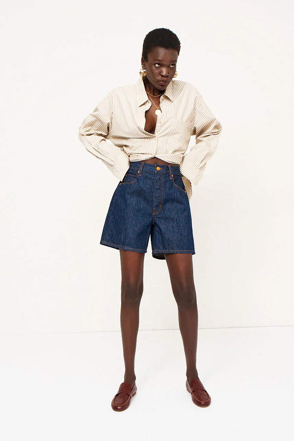 THE TAILOR SHORT IN RAW RINSE