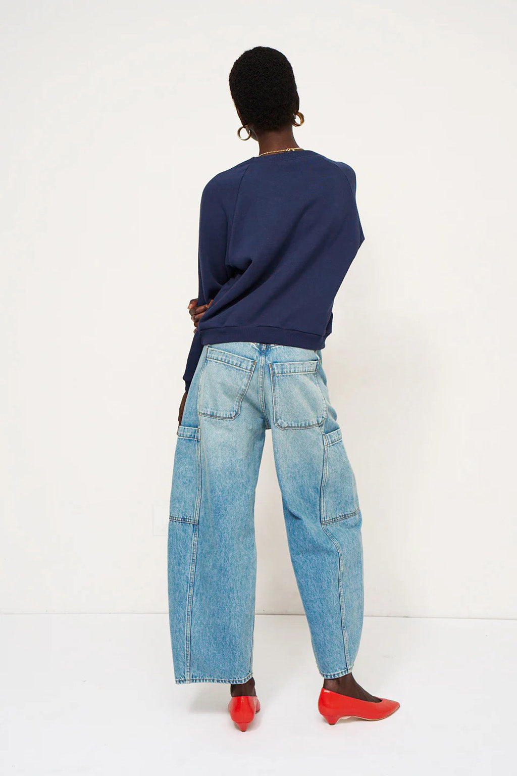 THE CROP PAINTER JEAN IN WORN INDIGO