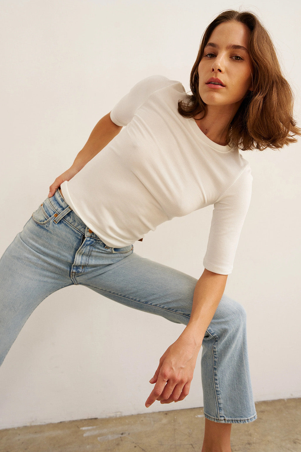 THE ROONEY JEAN IN MID LIGHT VINTAGE