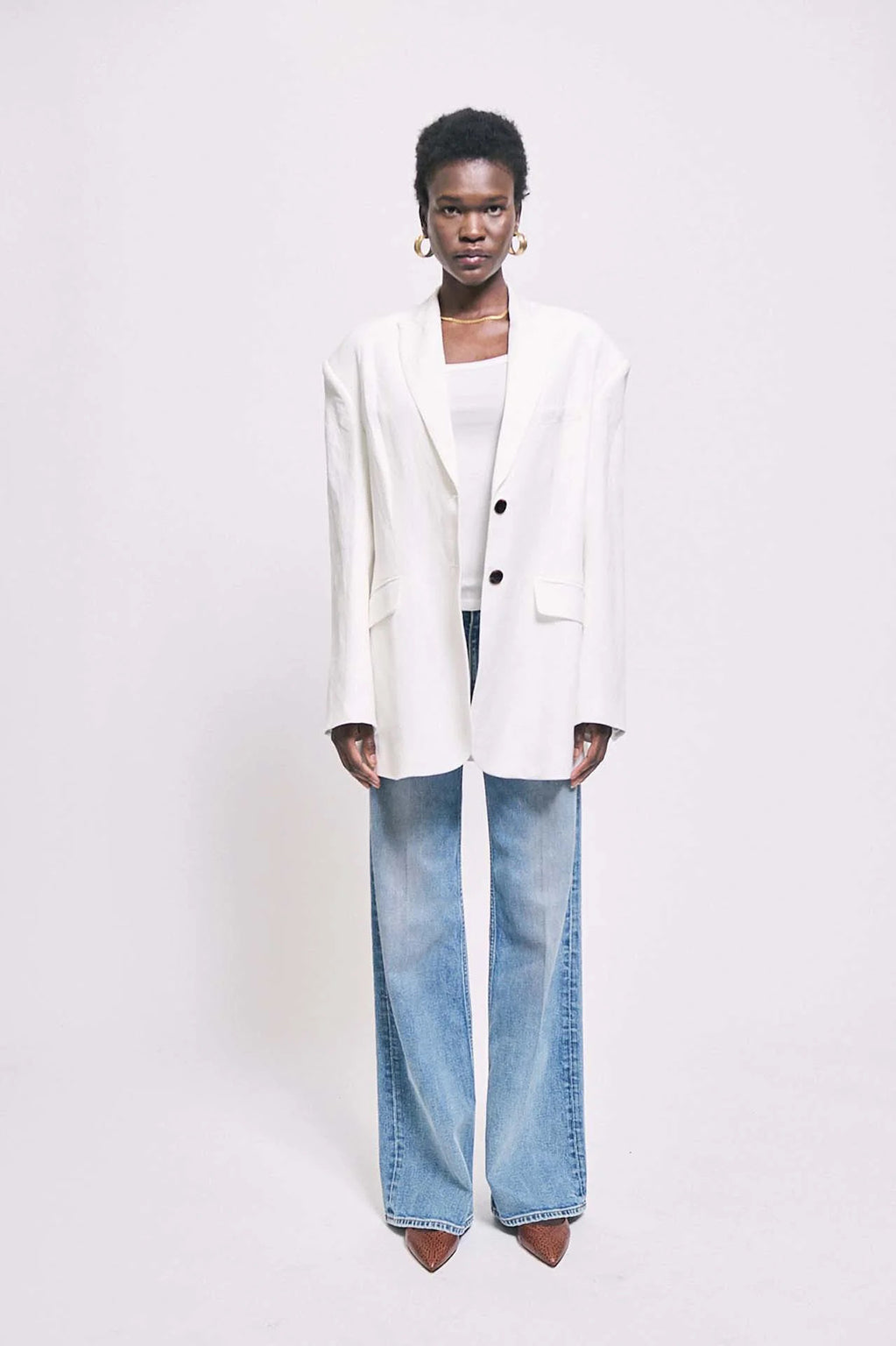 OVERSIZED LINEN BLAZER *pre-order*