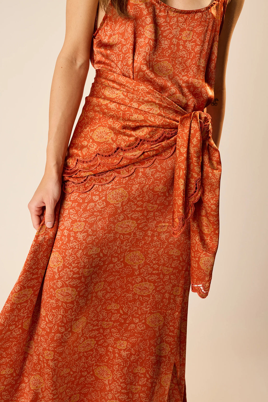 HEATHER SILK MAXI DRESS