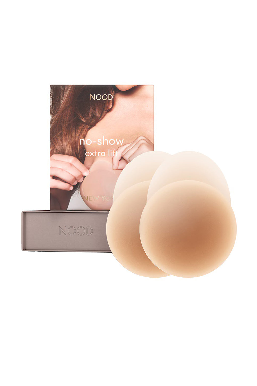 NO SHOW ADHESIVE EXTRA LIFT NIPPLE COVERS NO.5 SOFT TAN