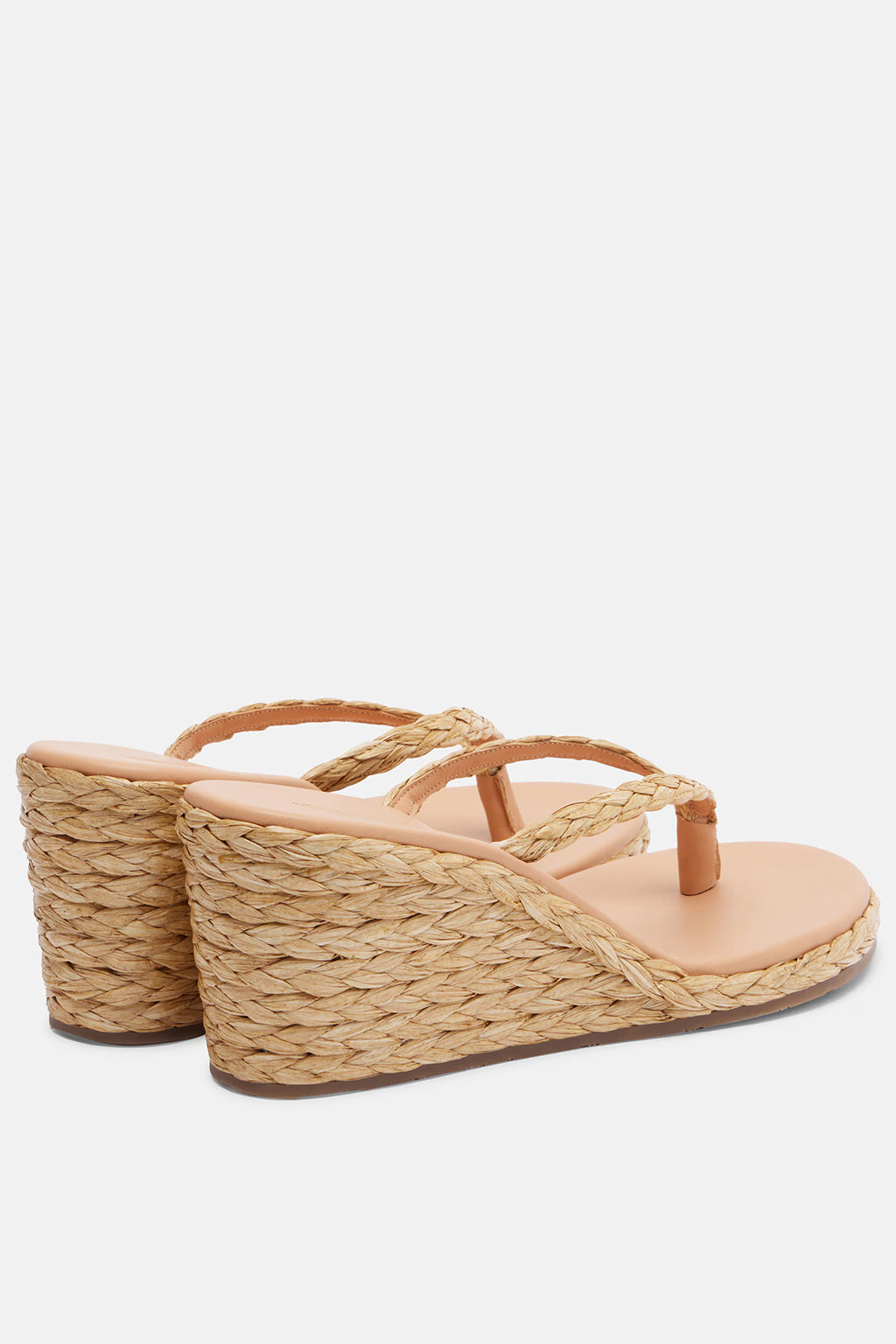 ETHERIA RAFFIA WEDGE THONG SANDAL