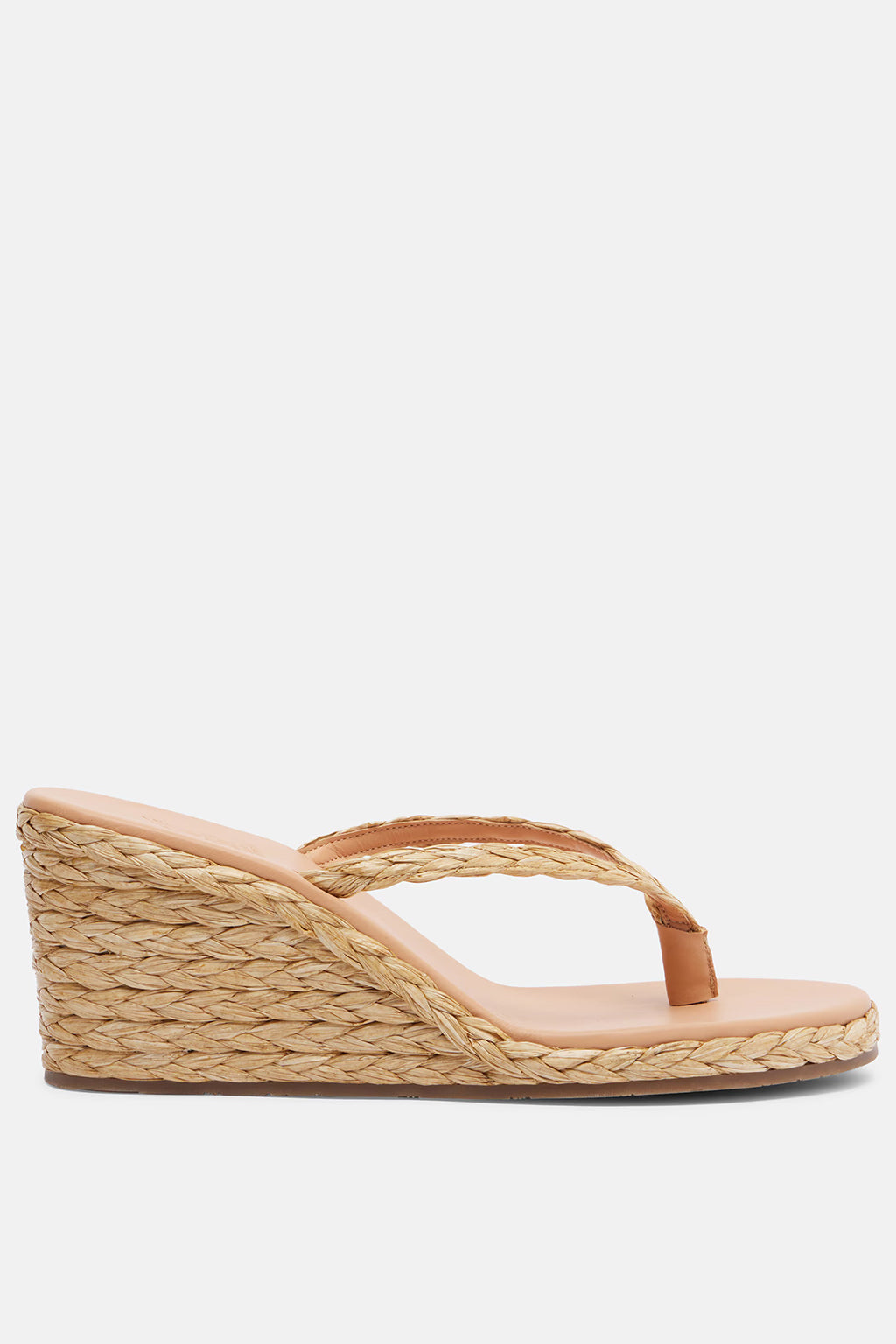 ETHERIA RAFFIA WEDGE THONG SANDAL
