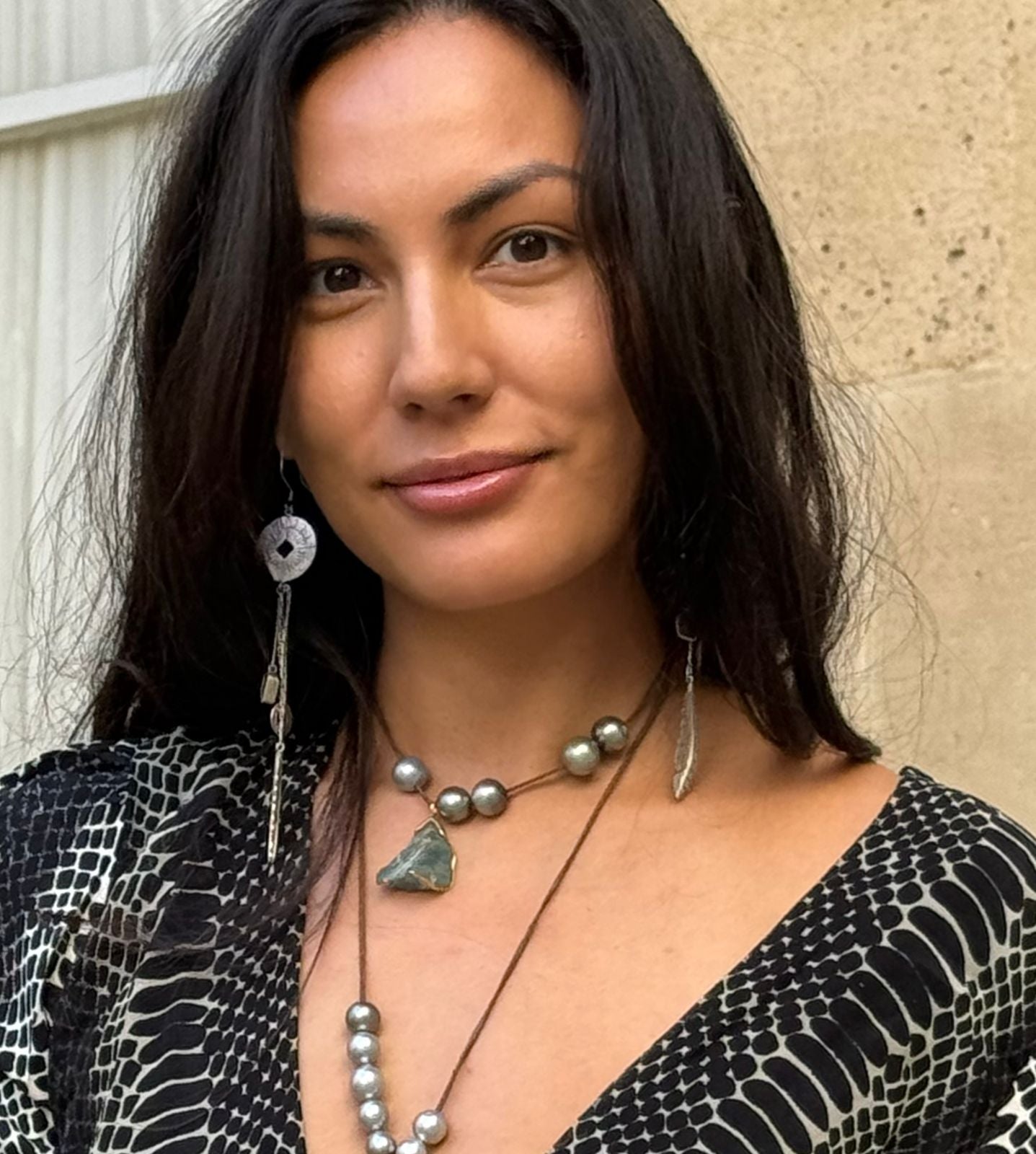 STERLING SILVER COIN & FEATHER EARRINGS