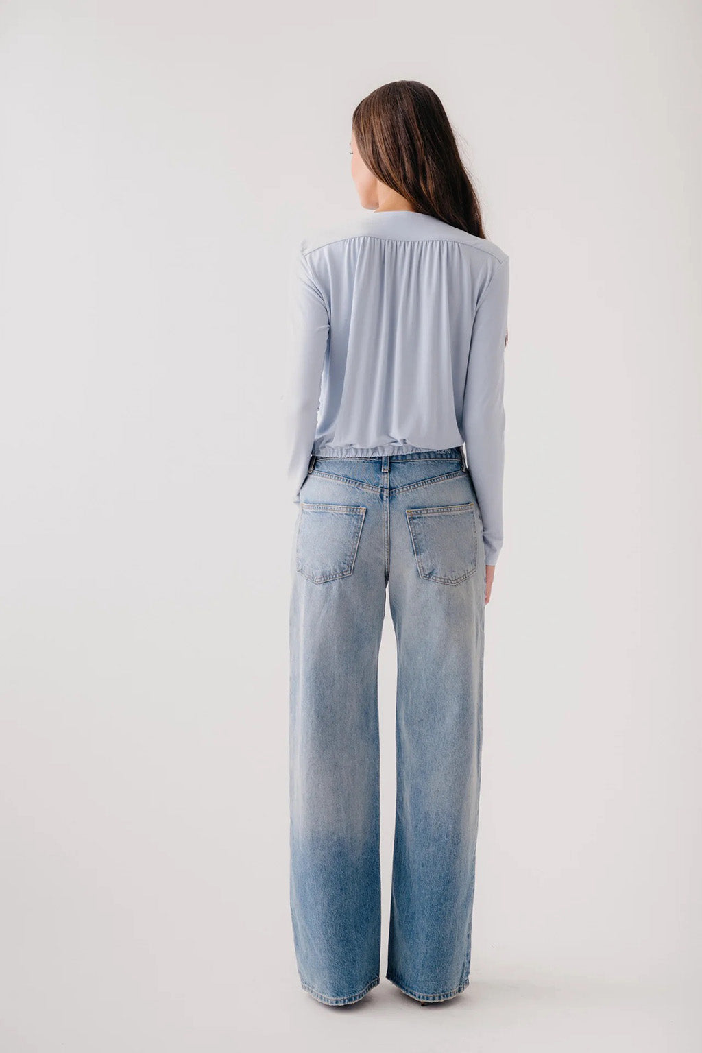 CADIZ GATHERED WRAP SHIRT