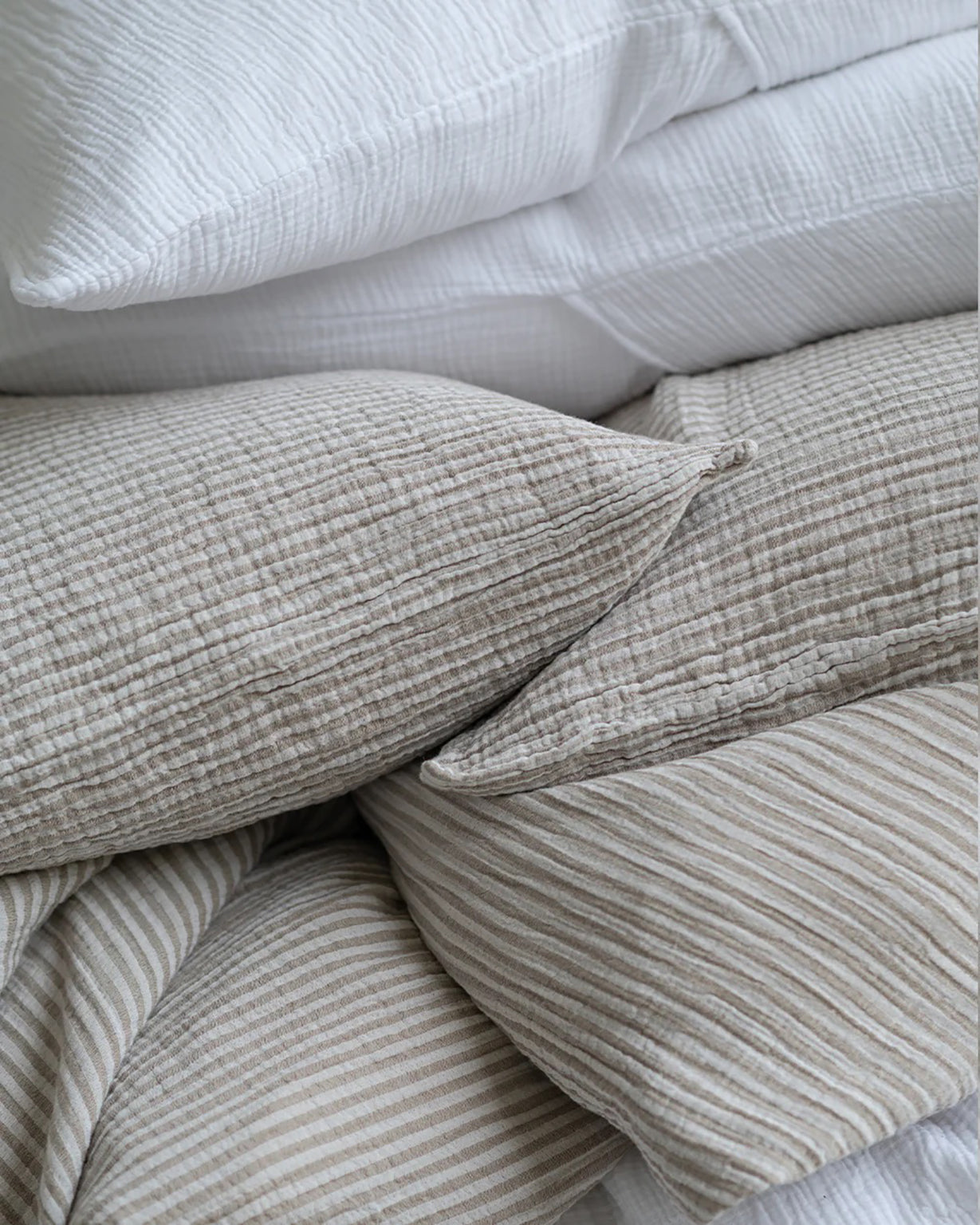 THE CLOUD DUVET SET QUEEN - CHALK