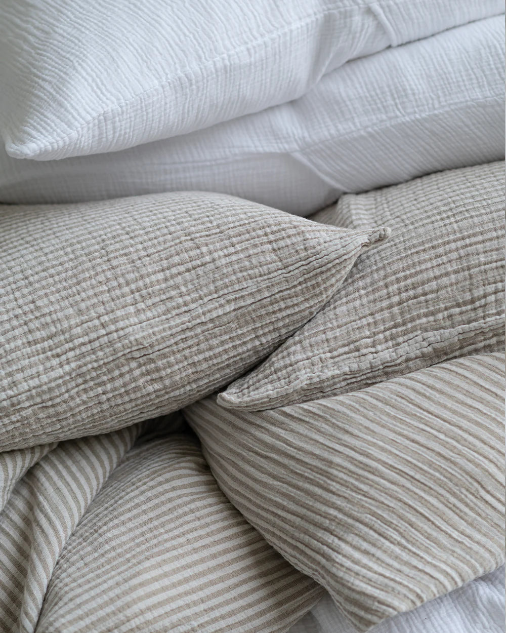 THE CLOUD DUVET SET KING - PINSTRIPE