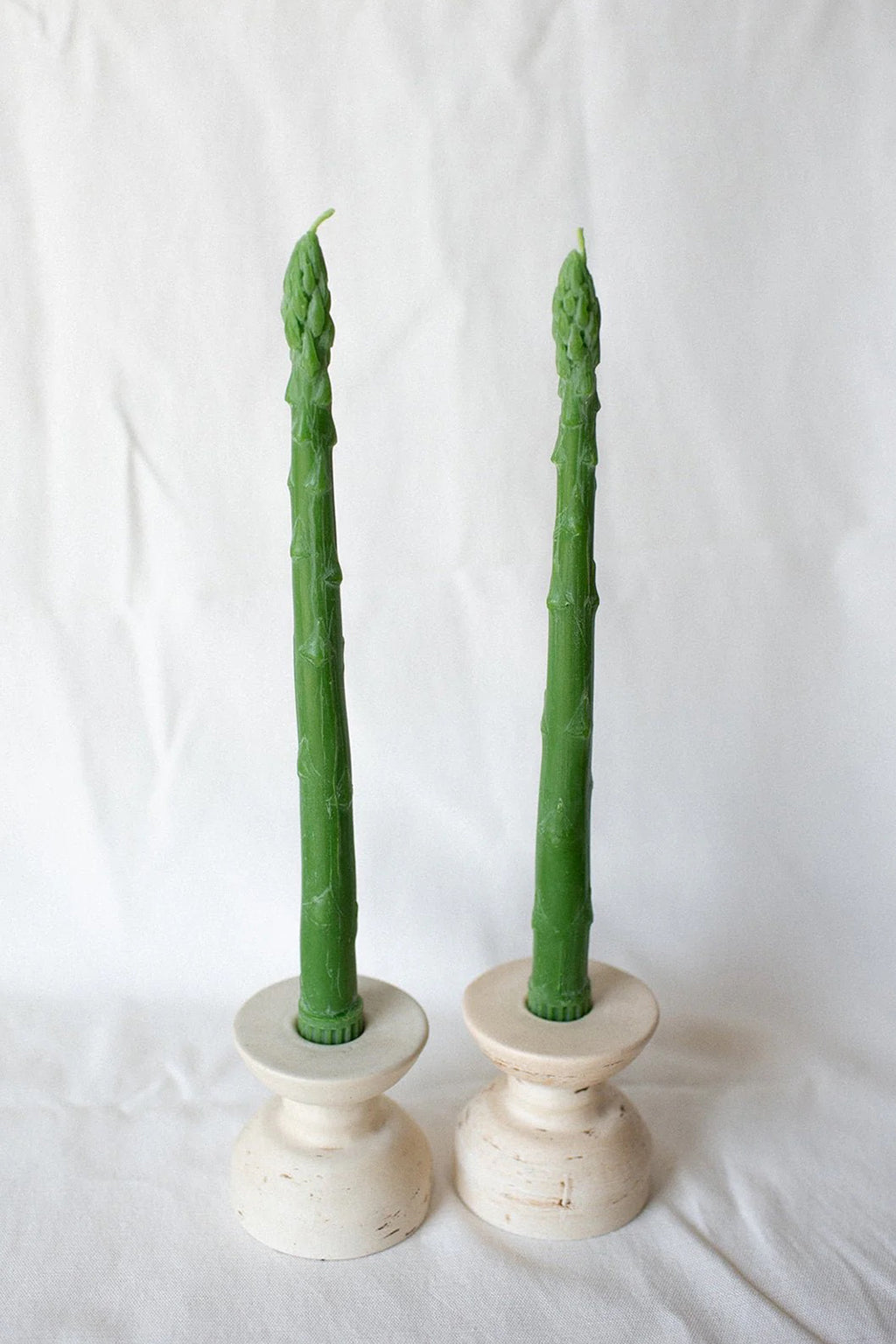 ASPARAGUS TAPER CANDLES - SET OF 2