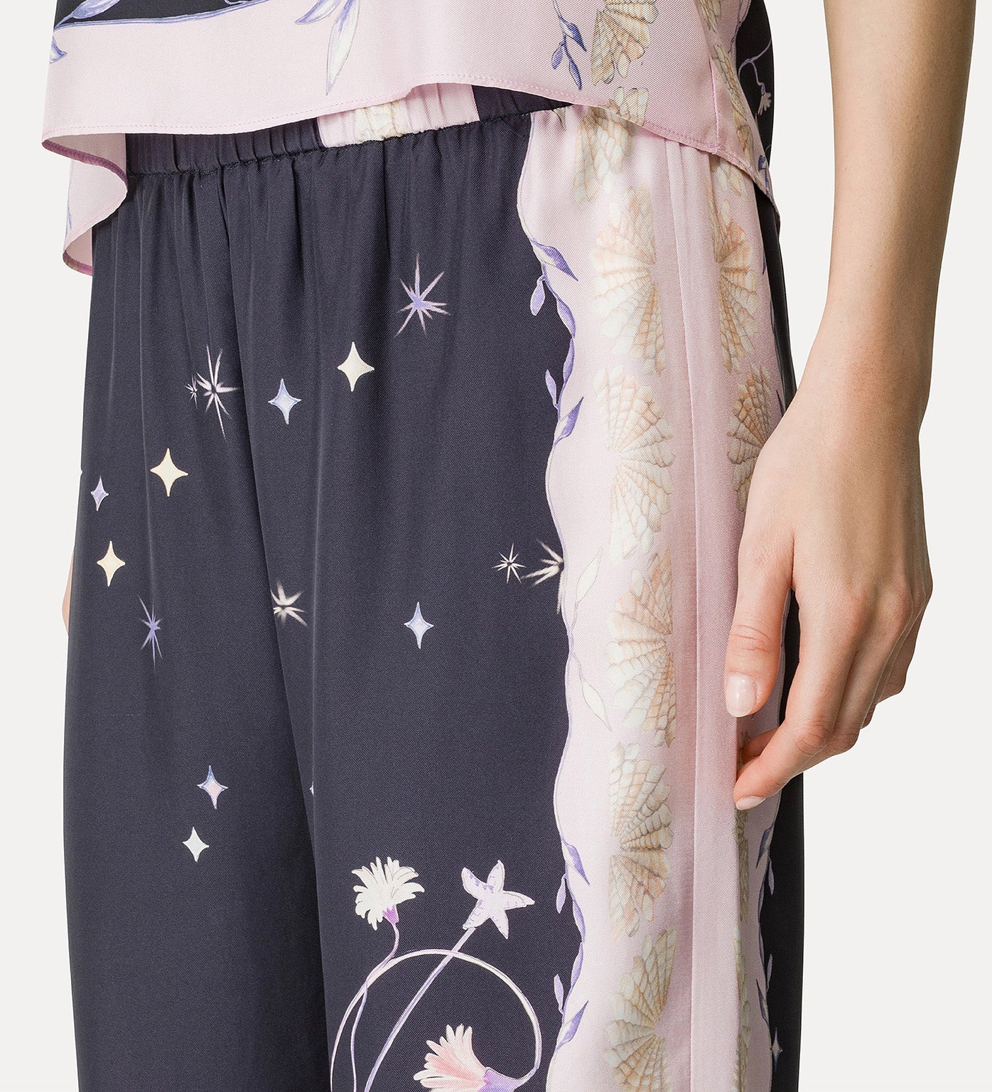 DELIVERANCE PRINT SILK TROUSER