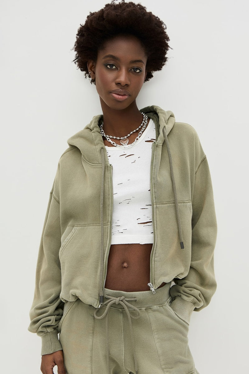 BALLOON ZIP-UP HOODIE