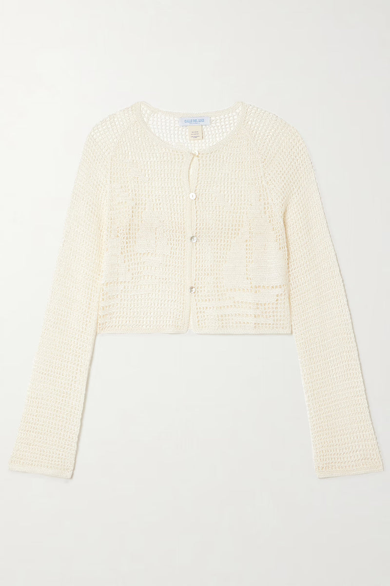NAUTICAL CROCHET CARDIGAN