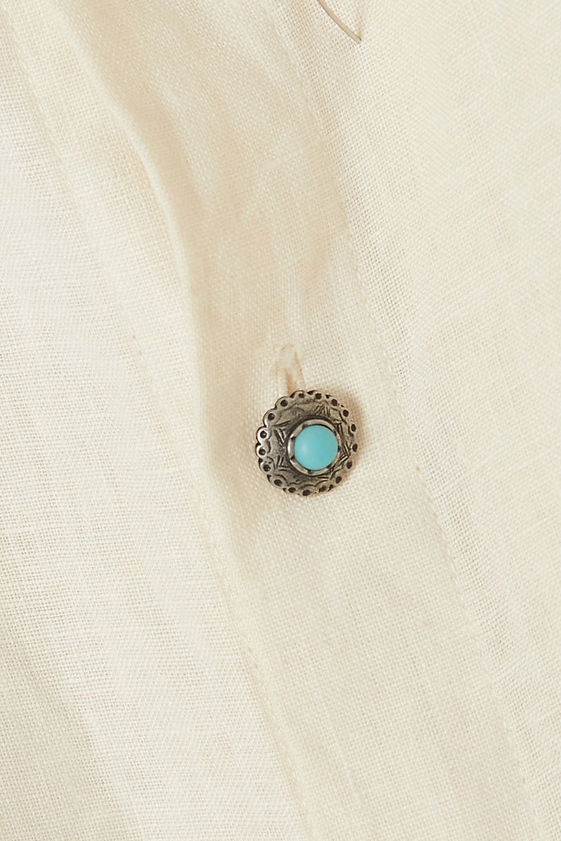 AMY LINEN SHIRT IN WHITE - SIZE 44