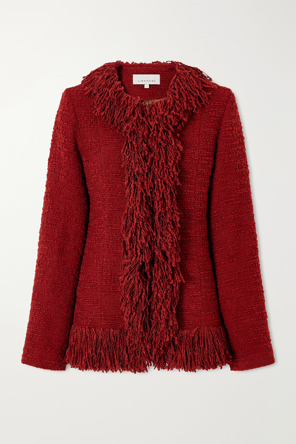 FRINGE WOOL BLEND TWEED BLAZER *pre-order*