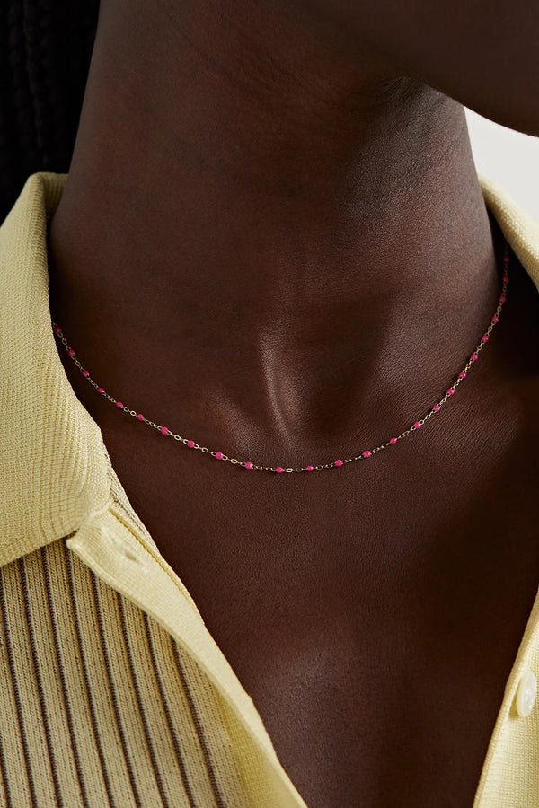 CLASSIC 16" GIGI NECKLACE IN PINK