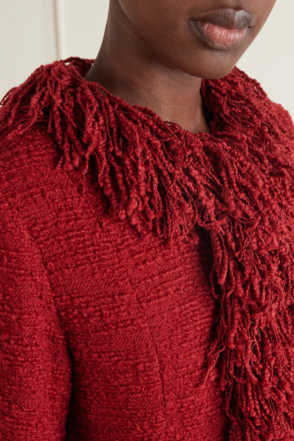 FRINGE WOOL BLEND TWEED BLAZER *pre-order*