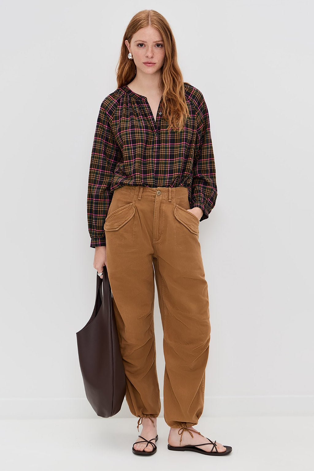 DARA PLAID TOP
