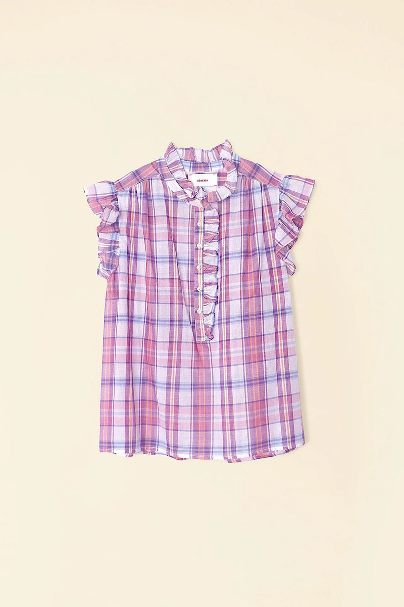 BRENNA PLAID TOP