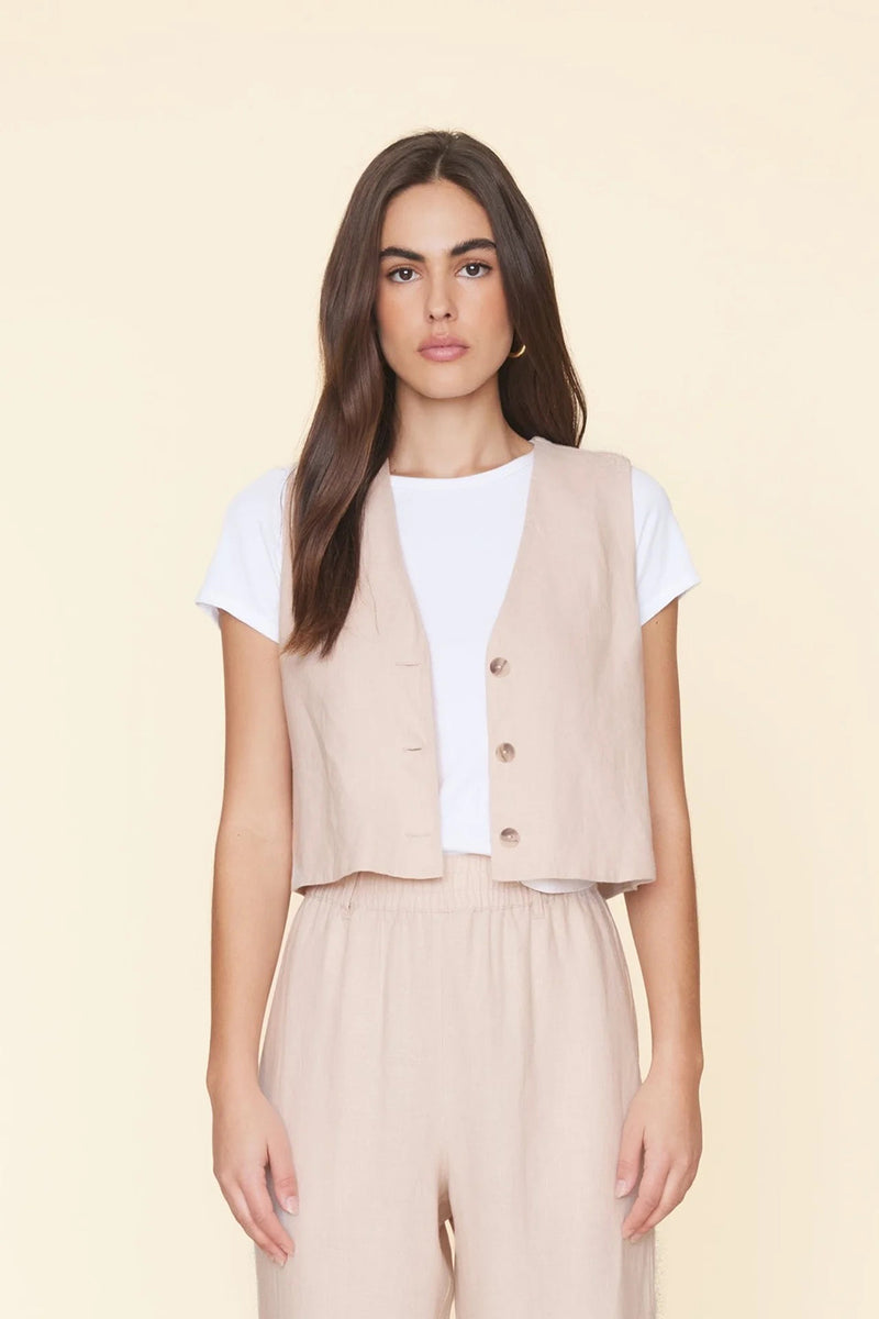 VIDA LINEN VEST