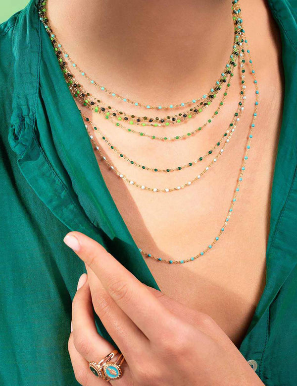 CLASSIC 20" GIGI NECKLACE IN GREEN